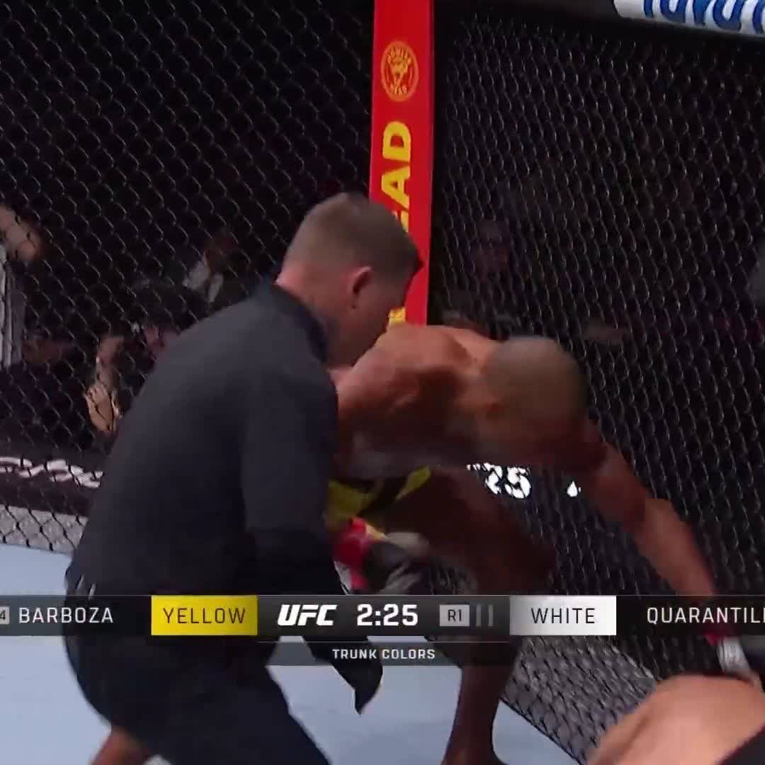 EDSON BARBOZA SHUTS THE LIGHTS OUT 😱 #UFCKansasCity