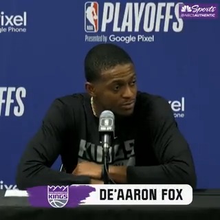 De'Aaron admits that guarding Steph is no joke 😂