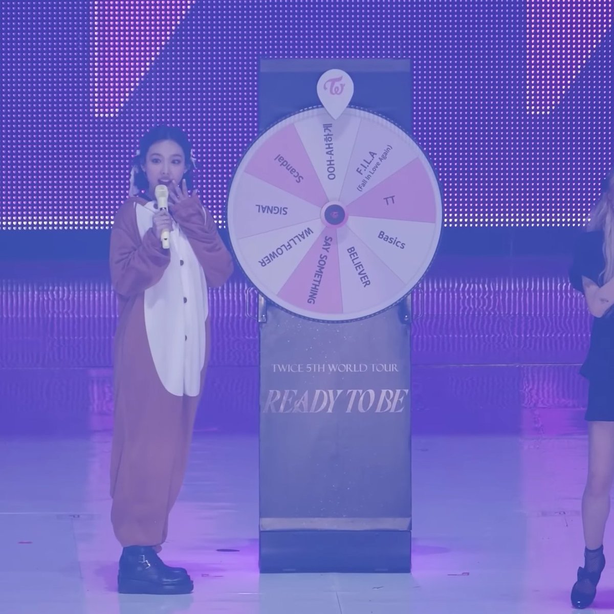 Nayeon was so shameless about rigging that encore roulette wheel 😭😭 #TWICE_5TH_WORLD_TOUR