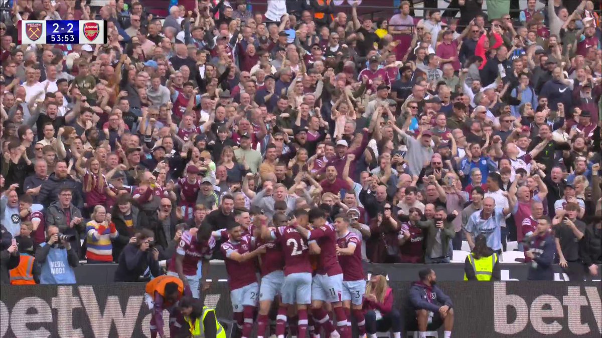 A HUGE TURNAROUND! West Ham complete the comeback from 2-0 down to 2-2 🤯