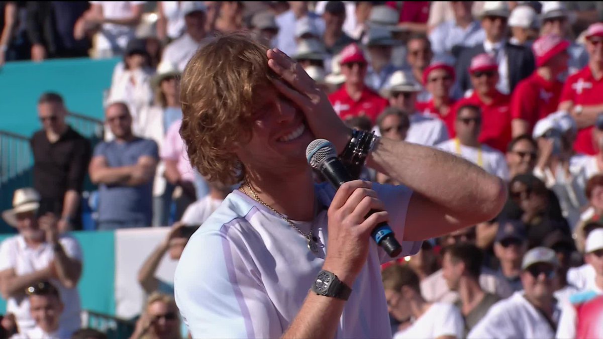 Andrey being Andrey ❤️ Andrey Rublev's first Masters 1000 winning speech made us go through *all* the emotions... #RolexMonteCarloMasters