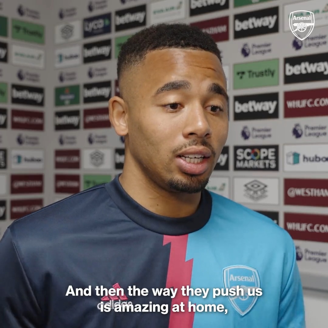 💬 "As a team, we have to raise the level and come back to our principles." Watch more from Gabriel Jesus 👇