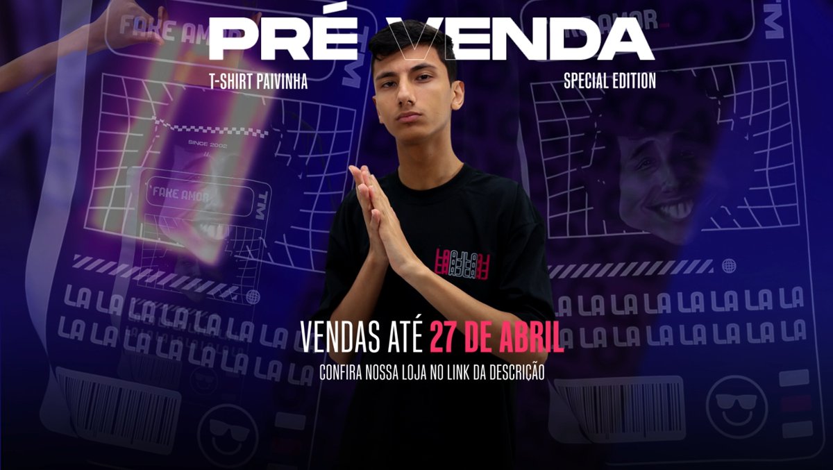 DROP INTZ + PAIVINHA EDIÇÃO LIMITADA 🚀 Pré-venda somente até dia 27/04 na nossa loja oficial. 🛍️ #GoINTZ