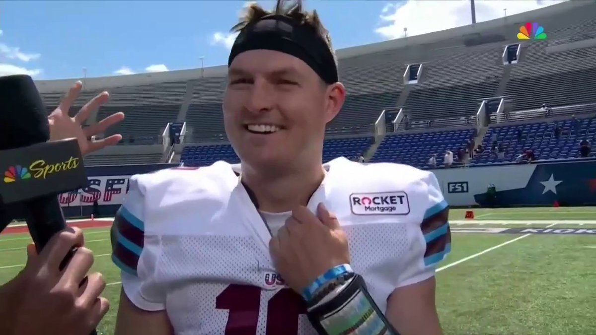 "We stuck to the game plan and made it happen." Corey Robinson spoke with J.Love after the Michigan Panthers Week 1 win 🐾 🎥: NBC Entertainment | Peacock