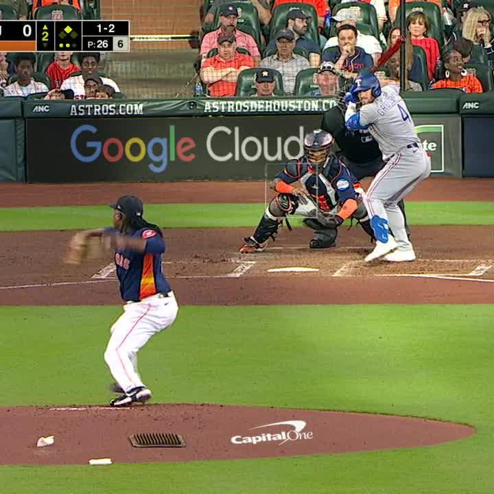 "He's faster than me" 😂 📺 Rangers-Astros on ESPN