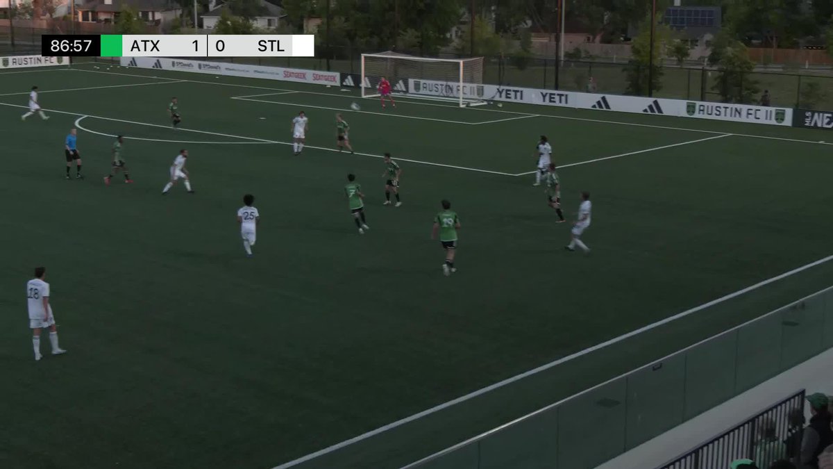 Calm finish from Micah Burton for his first professional goal!