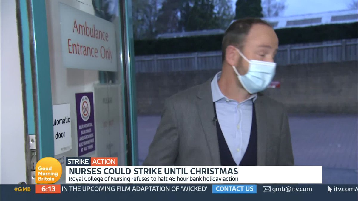 Nurses have rejected a plea from the government to call off a 48 hour strike next month. Instead the head of the Royal College of Nursing says her members will be re-balloted and industrial action could in her words, last until Christmas. Jonathan Swain reports.