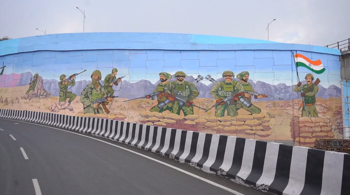 A glimpse of Chandani Chowk Flyover beautification project, Pune. #PragatiKaHighway #GatiShakti