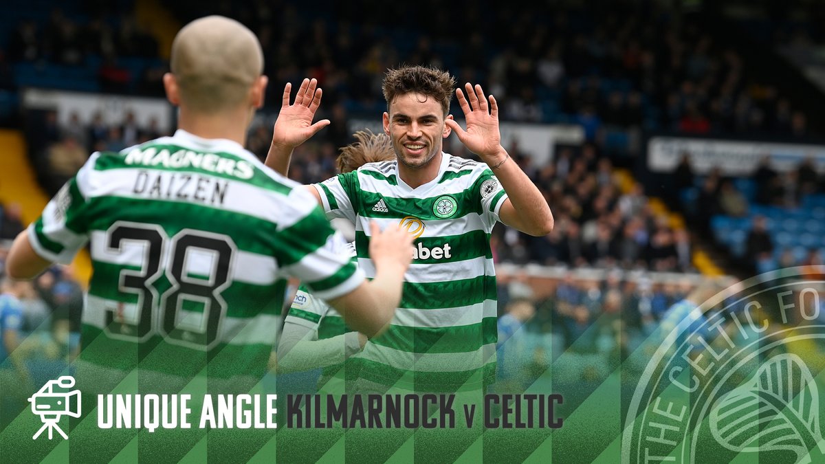 🚨🍀 Unique Angle! 🇯🇵 Kyogo Furuhashi 古橋 亨梧 🇯🇵 前田 大然 Daizen Maeda 🇩🇰 Matt O'Riley with the double! It was a Fantastic 4 in the marvellous first half-hour for the Bhoys in Ayrshire 🔥 #KILCEL | Celtic Football Club | #COYBIG🍀