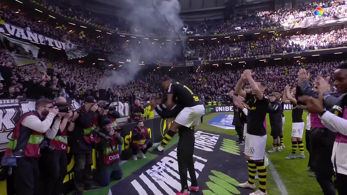 19-year-old Alexander Fesshaie scored his first senior goals for AIK in the Stockholm Derby. He's a local hero already.