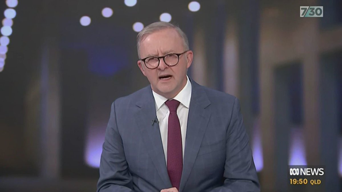 "I'd say to Peter Dutton, if not now, when? When are we going to recognise Indigenous Australians in our nation's Constitution if we don't do it this year?" - Anthony Albanese #abc730
