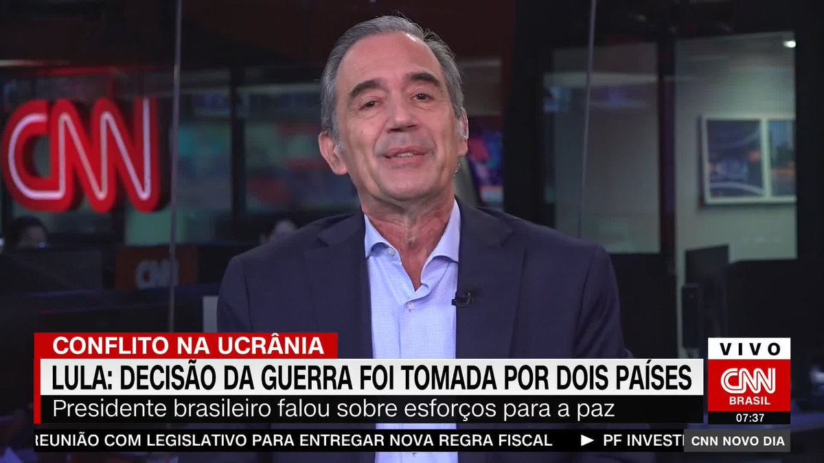 O comentarista da CNN Marco Antonio Villa avaliou as declarações e as polêmicas envolvendo a viagem do presidente Lula (PT) à China e disse que ele precisa "defender os interesses nacionais", independentemente de os acordos serem com Estados Unidos ou China #CNNNovoDIa