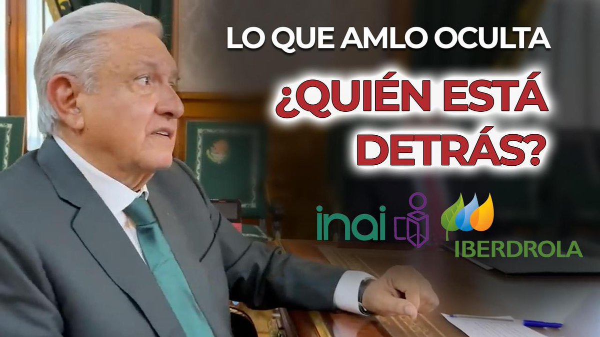 La razón de fondo por la que AMLO aplasta al INAI es esconder sus TORPEZAS y su CORRUPCIÓN. La compra de las 13 plantas de IBERDROLA por parte de otro privado, con el aval del gobierno, es un muy buen ejemplo. Resultó cierto que no son iguales a los de antes, ¡son peores!
