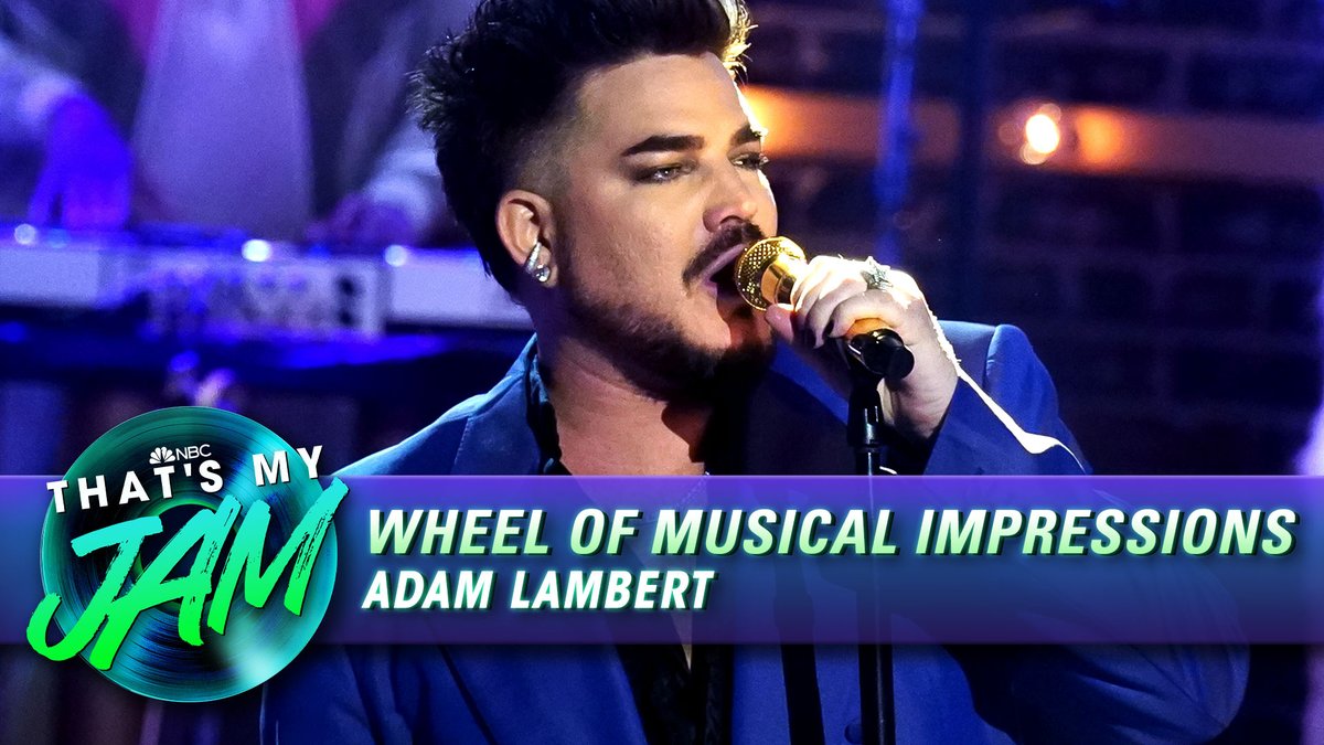 .@AdamLambert performs “The Muffin Man” as @Cher in Wheel of Musical Impressions! #ThatsMyJam Catch an all-new episode of That’s My Jam TONIGHT at 10/9C on @NBC!