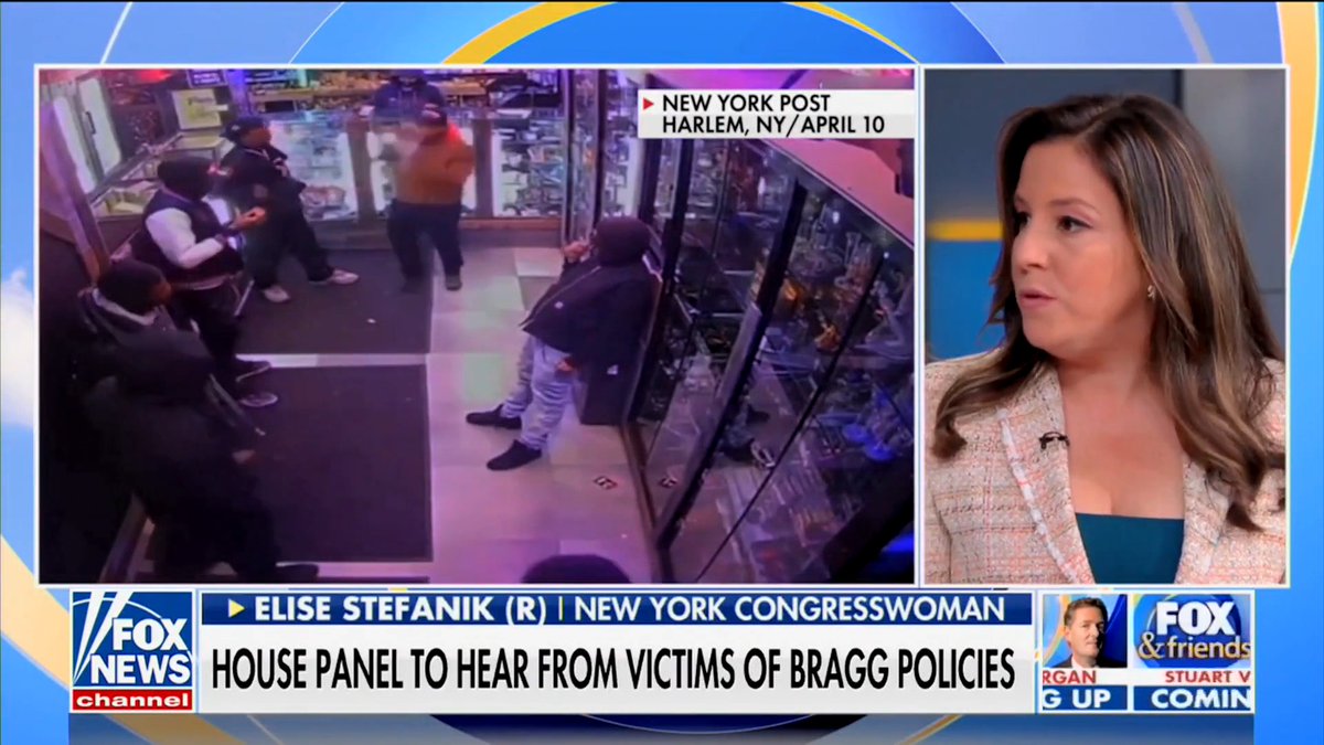 Rep. Elise Stefanik on the House Republicans hearing in NYC today: “New York is the epicenter of this catastrophic crime crisis… Democrats - their response has been interesting and been very telling - they want to silence these victims of crime. We want to give them a voice.”