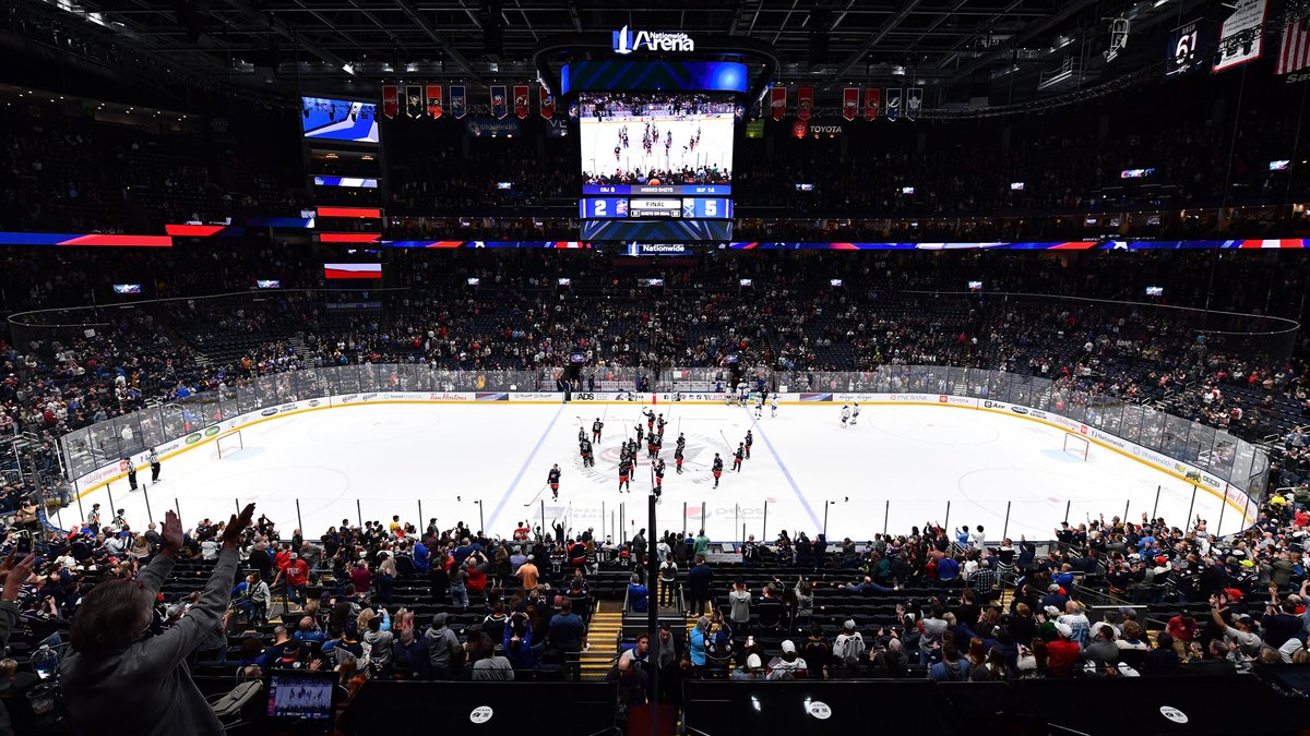 To the faithful members of the 5th Line, thank you for your support this year 💙❤️ We can’t wait to see you next season at Nationwide Arena.