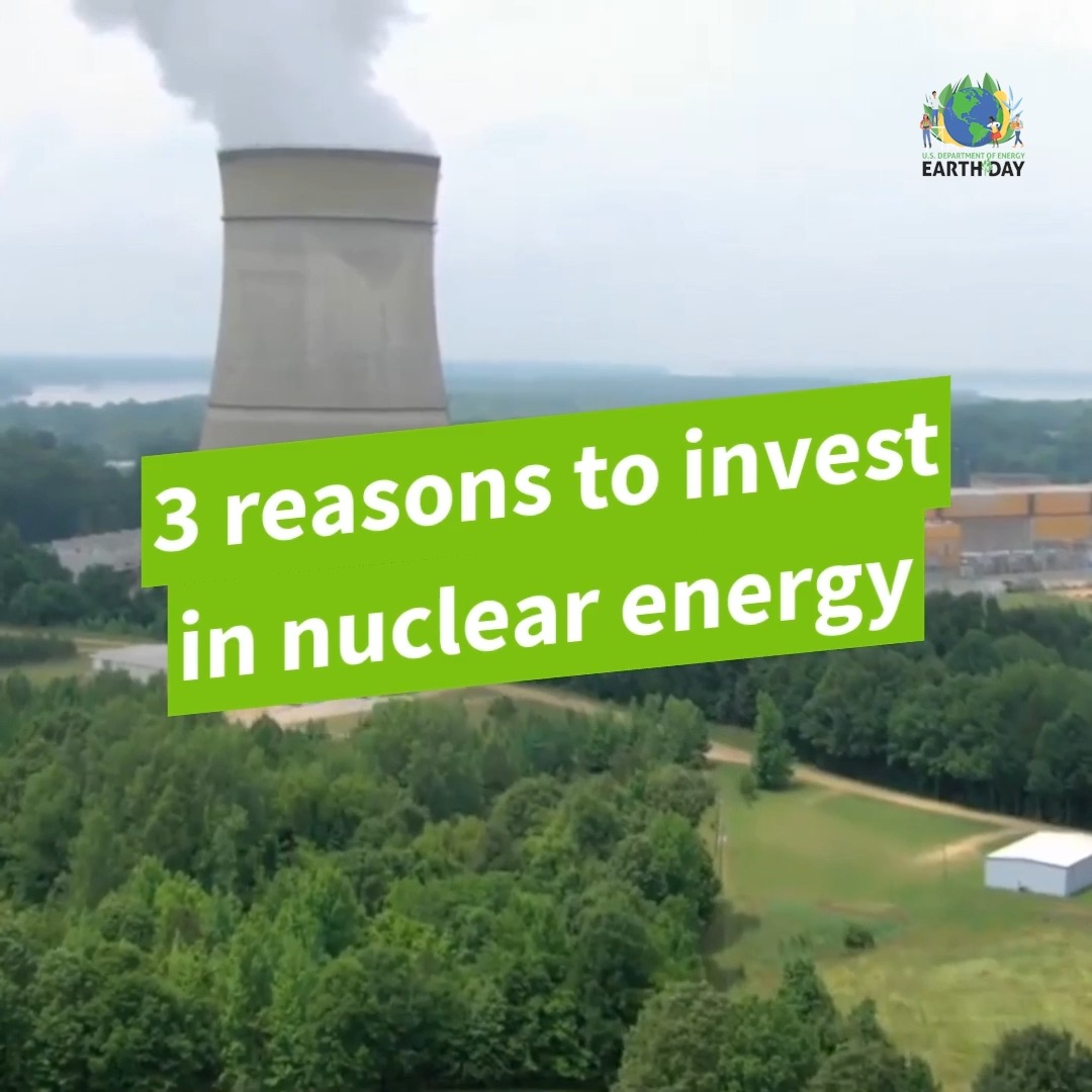 Why do YOU think we should invest in nuclear energy? U.S. Department of Energy's Dr. Katy Huff breaks down three reasons why we should this #EarthDay. 🌎 #InvestInOurPlanet