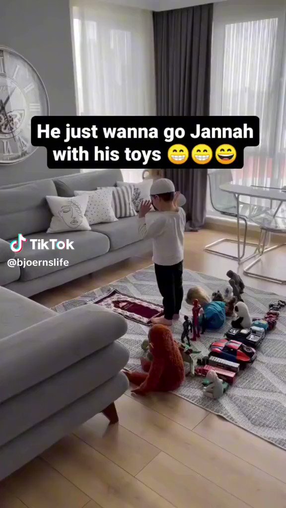 He wants to go to Jannah with his toys. Ma sha Allah ❤️❤️❤️