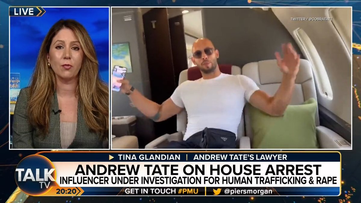 "The three months in jail certainly took a toll on them." The Tate brothers' lawyer Tina Glandian gives an update on the pair, telling Piers Morgan Andrew has had trouble sleeping since being incarcerated. Andrew Tate | Piers Morgan | Talk | #PMU