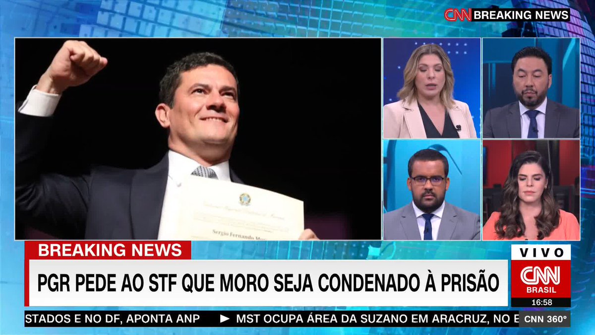 A Procuradoria-Geral da República (PGR) denunciou e pediu a prisão nesta segunda-feira (17) do senador Sergio Moro (União Brasil-PR) por calúnia contra o ministro do Supremo Tribunal Federal (STF) Gilmar Mendes #CNNBrasil360