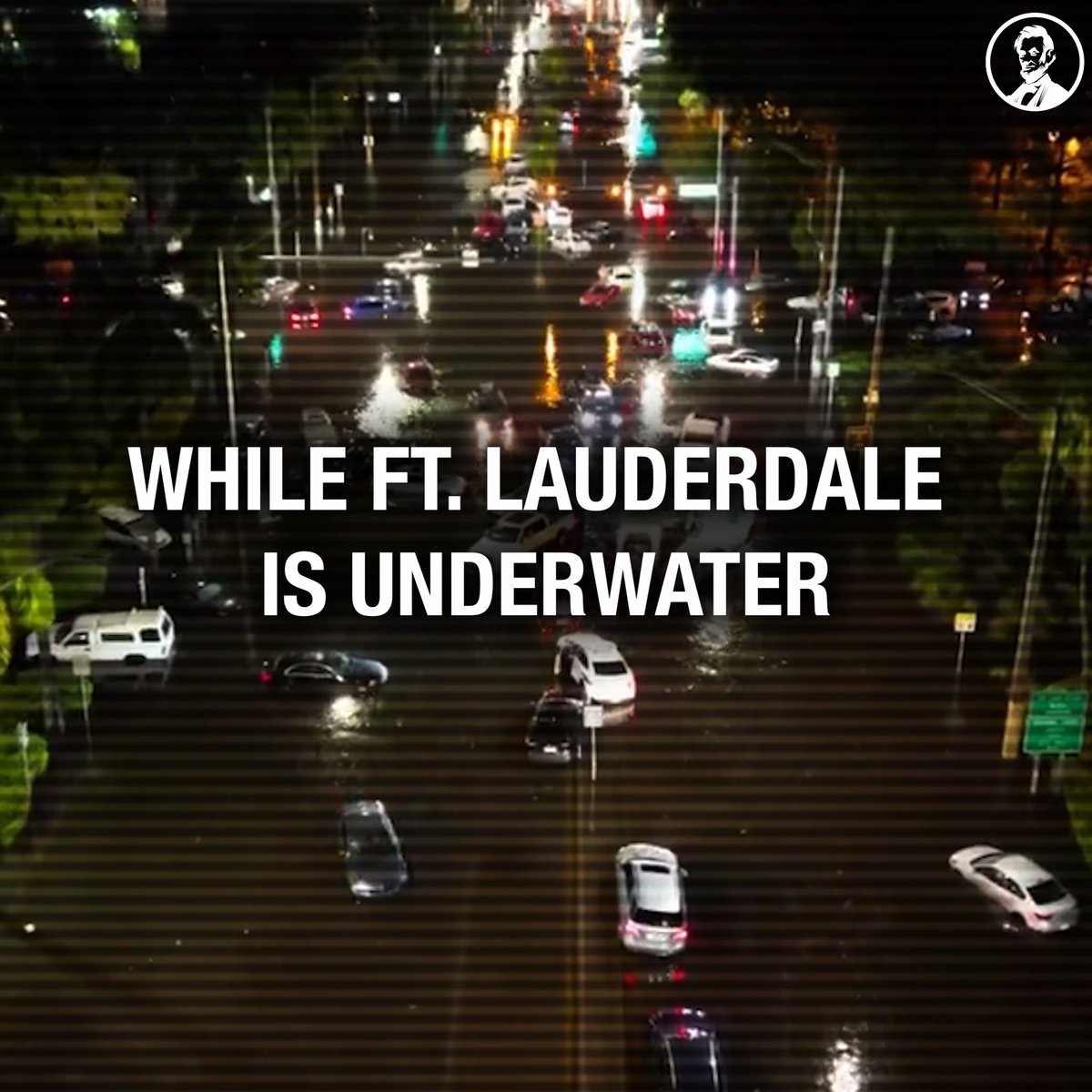 While Ft. Lauderdale is underwater, the governor is busy trying to punish a private company in order to impress the MAGA base. Ron DeSantis doesn't care about Floridians, he cares about securing votes for his political future.