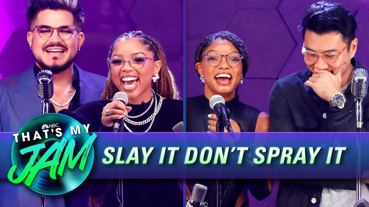 Chlöe x Halle & friends covering “I wanna dance with somebody” on that’s my jam 🎶
