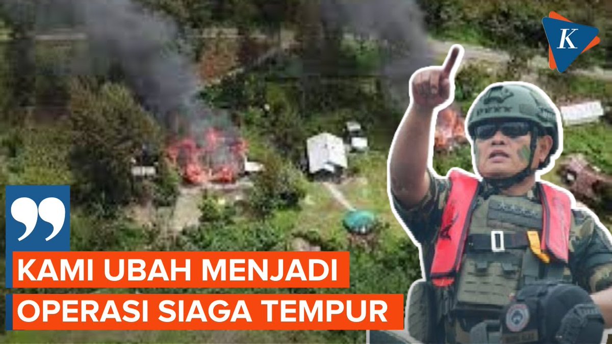 Tok! Panglima TNI Putuskan Operasi di Papua Jadi Siaga Tempur Status operasi TNI di Kabupaten Nduga, Papua Pegunungan naik menjadi Siaga Tempur. Peningkatan status tersebut salah satunya imbas serangan dari KKB yang mengakibatkan satu prajurit gugur. < #KKB #Papua