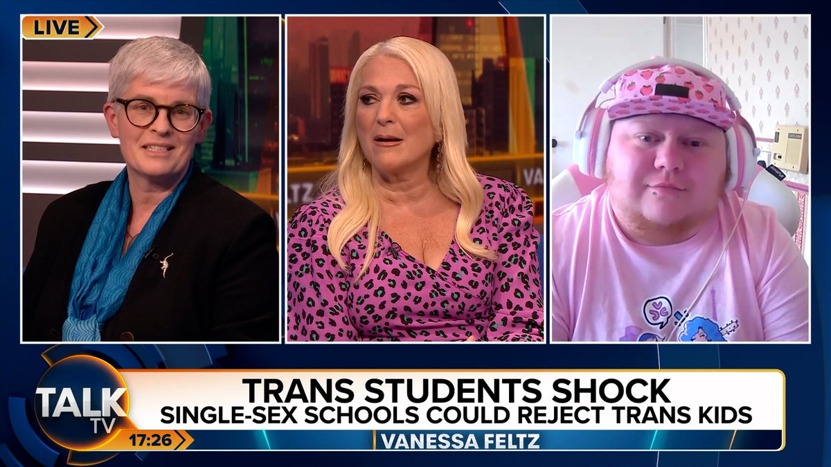 Watch what happened when Felix Fern, co-founder of Trans Activism UK, asked a fellow guest what their pronouns are. @VanessaTalkTV | @felixffern.bsky.social