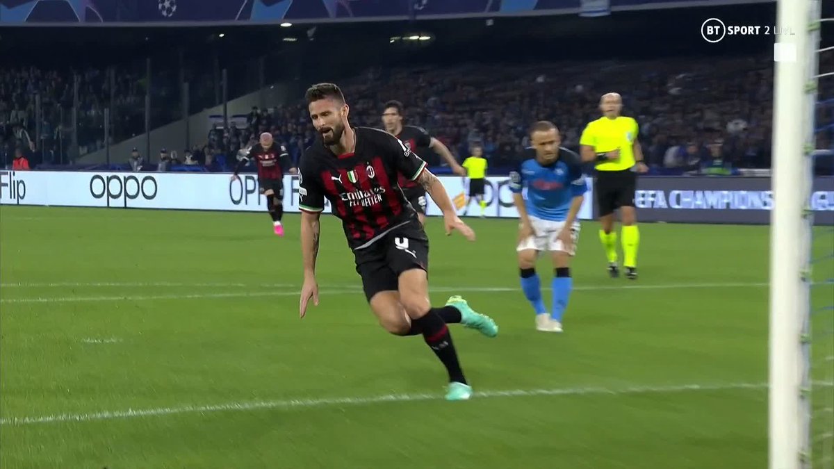 Giroud wasn't going to miss that one! Leão with one of the best solo runs you will ever see 😍 #UCL