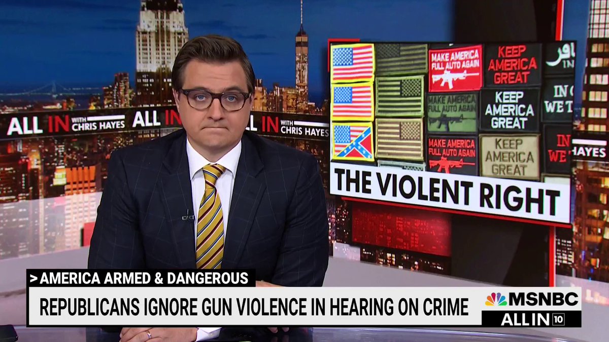 .Chris Hayes: “This idea that danger lurks behind every corner and the child who rang your doorbell is obviously there to murder you—this is the implicit, and sometimes explicit, message that plays constantly in right wing circles.”