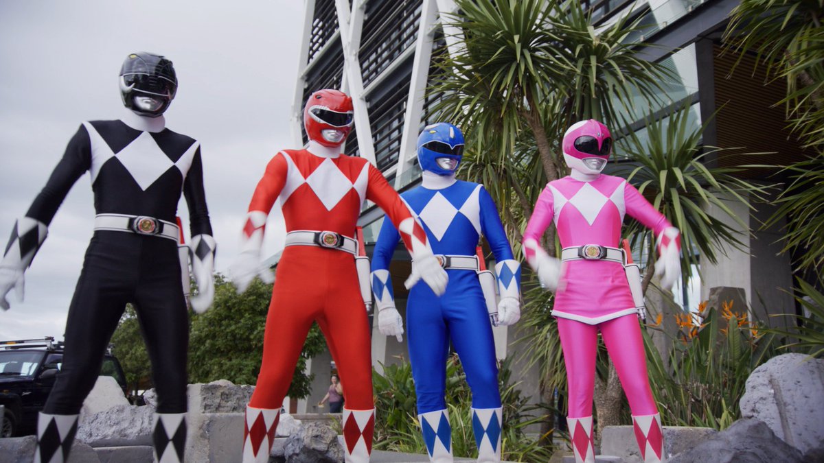 Four hours until these four reunite in Mighty Morphin Power Rangers: Once &amp; Always!!!