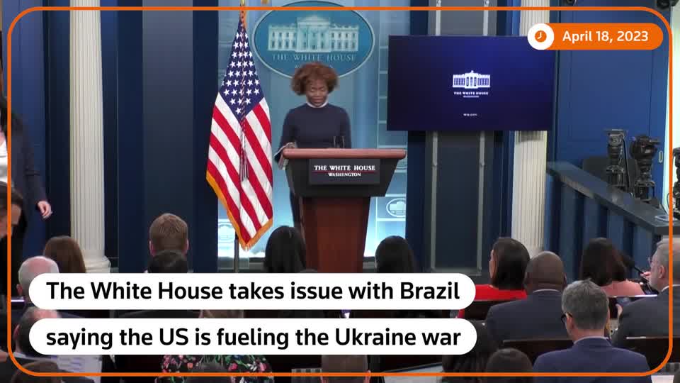 Brazil is wrong to argue that the United States is encouraging the Ukraine war and its tone is not one of neutrality, the White House said