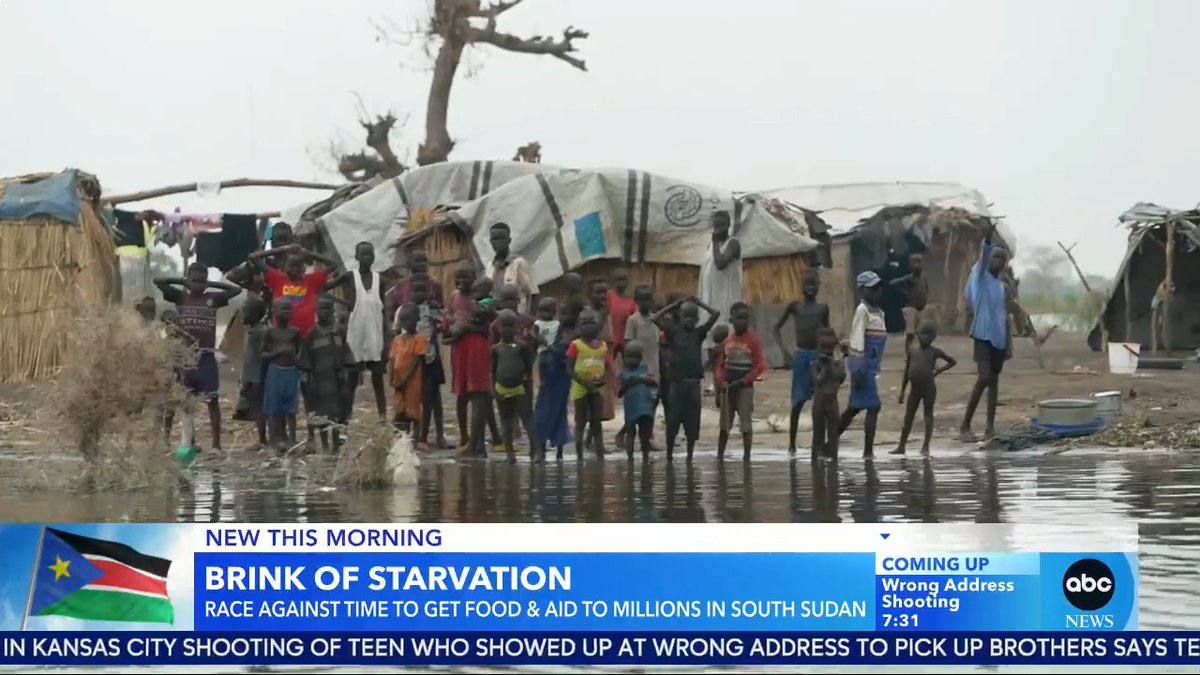 "They are in a real fight against climate change ... More than a million people, families and children, in dire need right now." World News Tonight anchor David Muir and his team traveled to South Sudan to report on the growing humanitarian crisis.