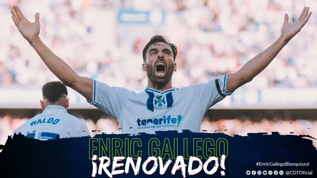 ⚽️ Enric Gallego, #blanquiazul también en la temporada 23/24 ⚪️🔵. #EnricGallegoBlanquiazul #UnSentimientoQueNosUne