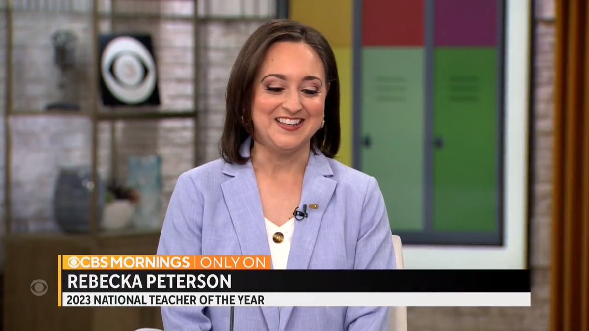 Congratulations to Teacher of the Year Rebecka Peterson, a math teacher at Union High School in Tulsa, Oklahoma! She says she’s “grateful to represent this incredibly powerful profession” — and to celebrate, we surprised her with special messages from former students and Dr. Jill Biden.