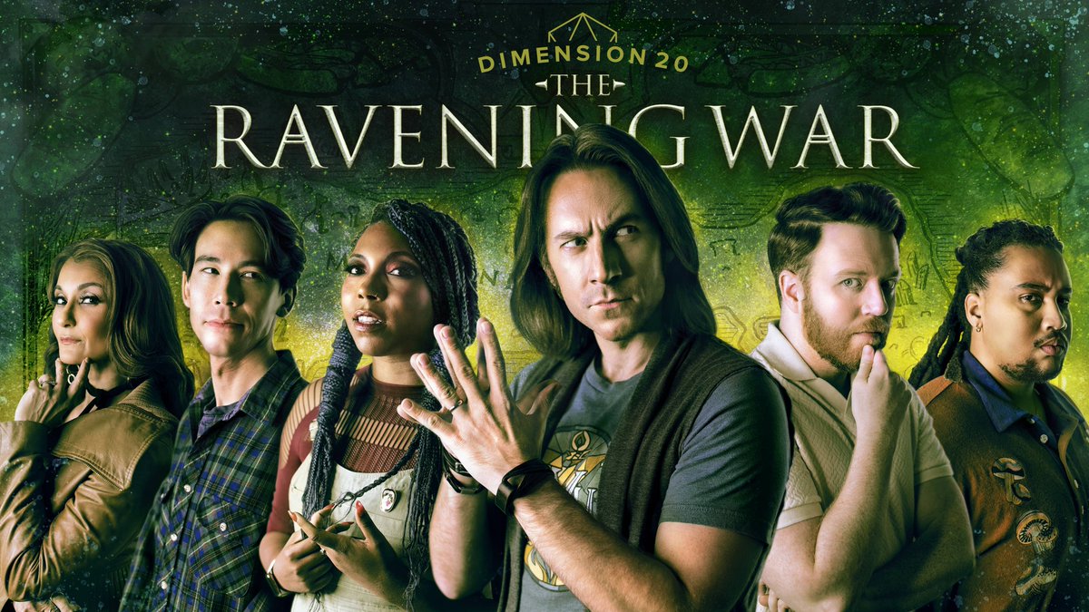 ⚔️DIMENSION 20: THE RAVENING WAR⚔️ 🎲GM: Matthew Mercer 🥭Anjali Bhimani as Lady Amangeaux Epicée du Peche 🌶️Aabria Iyengar #CeasefireNOW as Karna Solara 🥪Lou Wilson as Thane Delissandro Katzon 🧀@ZacOyama as Colin Provolone 🌱@BrennanLM as Bishop Raphaniel Charlock FAQ here: