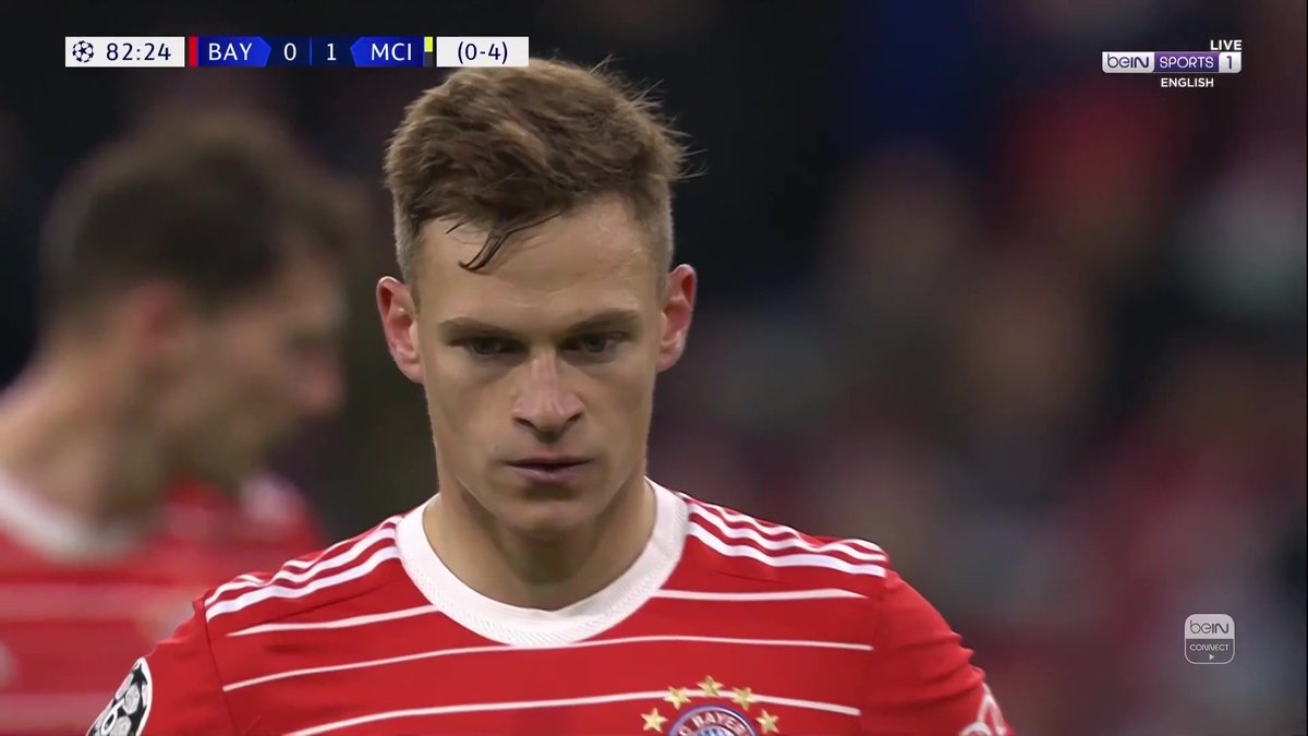 Goal! FC Bayern are level on the evening, Joshua Kimmich pulls one back from the penalty spot. #beINUCL #UCL #FCBMCI