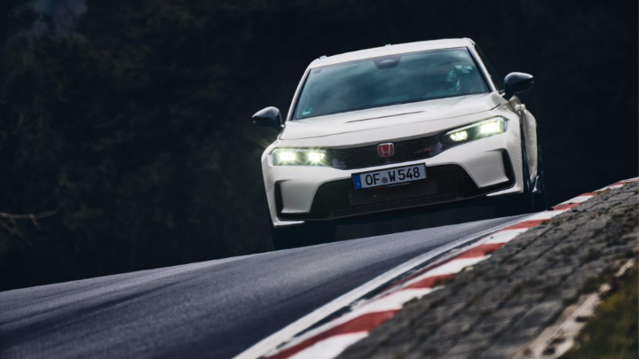 Track record: ✅. The all-new Civic Type R set a new world record at Nürburgring. #TypeR