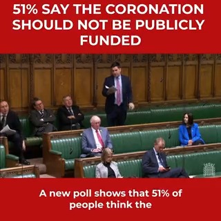 Following today's revelations that King Charles has an estimated personal fortune of £1.8 Billion, in Parliament I called for a debate on whether public money should be being spent on the Coronation - especially given the very difficult economic situation so many people are in.