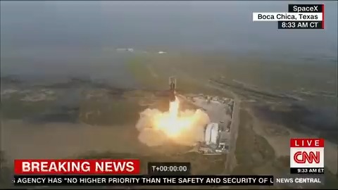 SpaceX's Starship, the most powerful rocket ever built, briefly takes flight then explodes in midair on first launch attempt