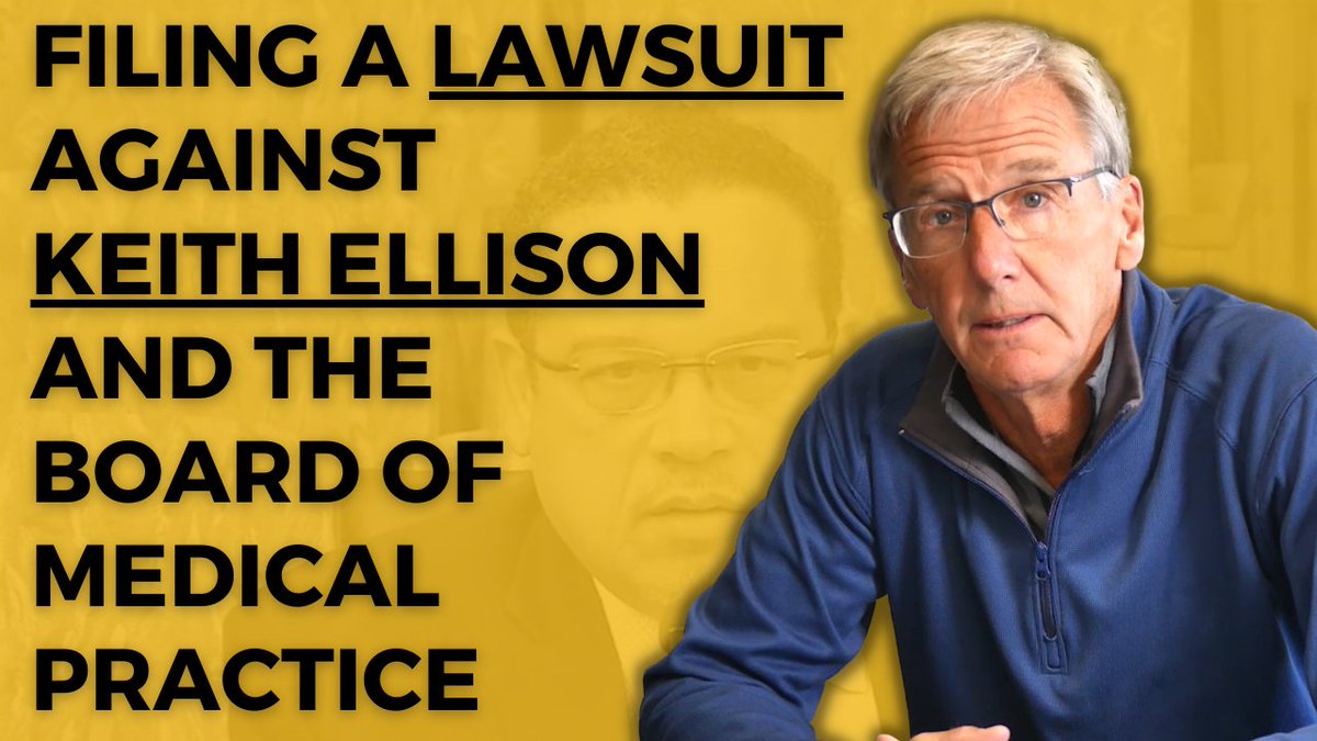 I am filing suit against Keith Ellison & the Board of Medical Practice. Regulatory agencies are NOT weapons to be used against political opponents. It's time to set the precedent ALL healthcare professionals & beyond have free speech protections. HELP US: