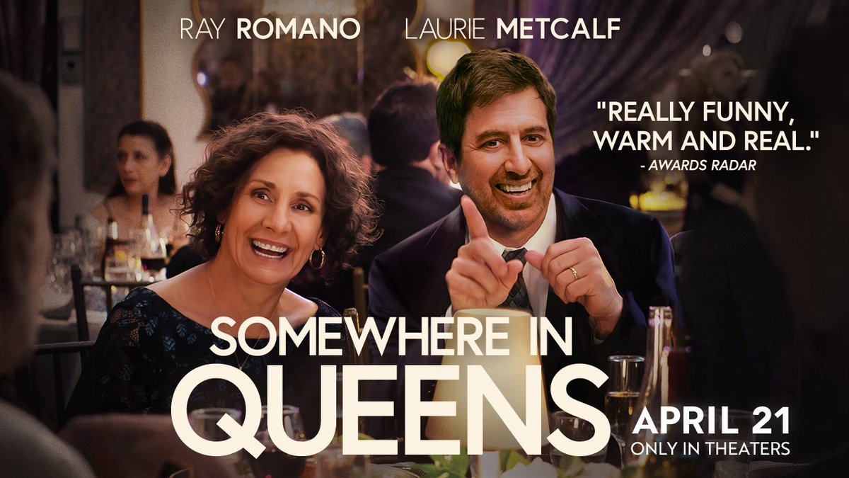 My friend Ray Romano co-wrote and directed this warm, sweet, funny movie. I LOVED it, and I think you will too! xL