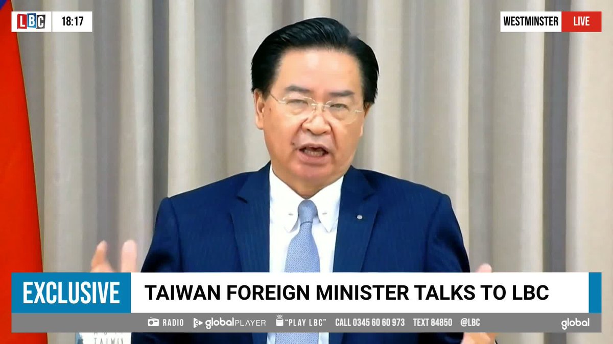 'We need to be prepared for any time that China wants to mount an attack against Taiwan.' Taiwan's Foreign Minister Joseph Wu stresses the magnitude of China's announcement that it will be 'militarily ready by 2027'. Andrew Marr | 外交部 Ministry of Foreign Affairs, ROC (Taiwan) 🇹🇼
