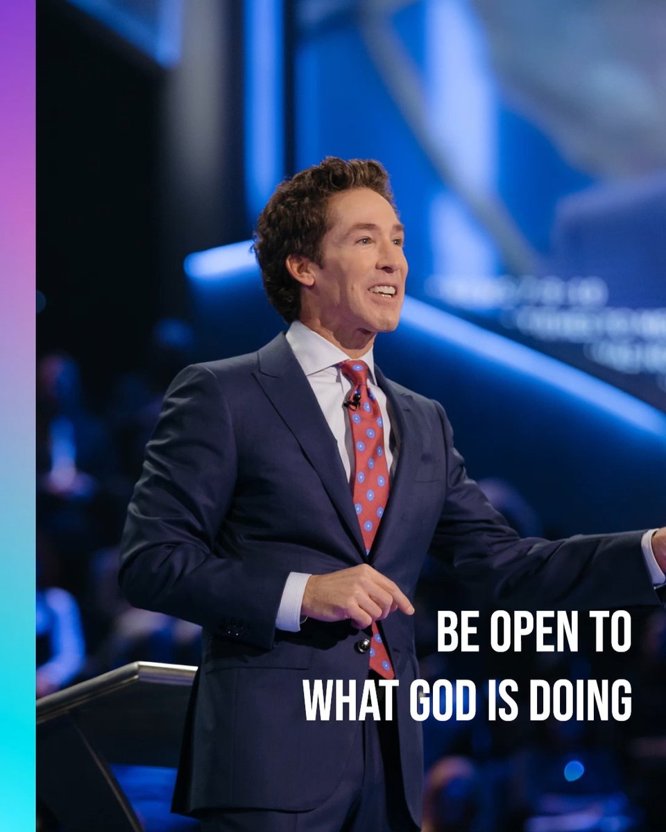Accept the new thing God is doing. God changes seasons. He closes doors to force us into new opportunities, new growth, new relationships. Don’t get stuck looking back. Tune into Joel’s message today "Necessary Endings"!