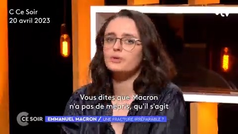 "Nous avons envie de critiquer Macron parce qu'il nous méprise. Il n'est pas le président des Français mais des riches et de ses intérêts" Nina Fleury-Panel La suite avec KARL OLIVE, jean-michel aphatie, Anne Rosencher, F. Dosse, Sylvain Bourmeau ⏰À 22h35 sur @france5tv ➡️