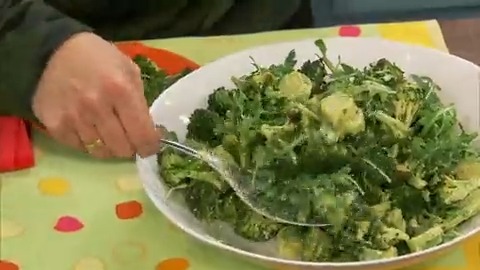 🚫 DON'T throw away those broccoli stems! 🚫 Instead, use them to make alex guarnaschelli's wasteless broccoli salad! 🥦 Watch #TheKitchen > Saturdays at 11a|10c! Get the recipe: