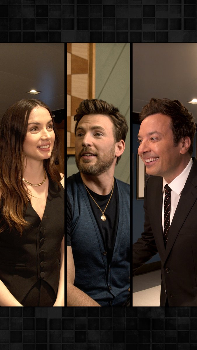 .@ChrisEvans gets ghosted again. 💔 Ana de Armas #FallonTonight #Ghosted