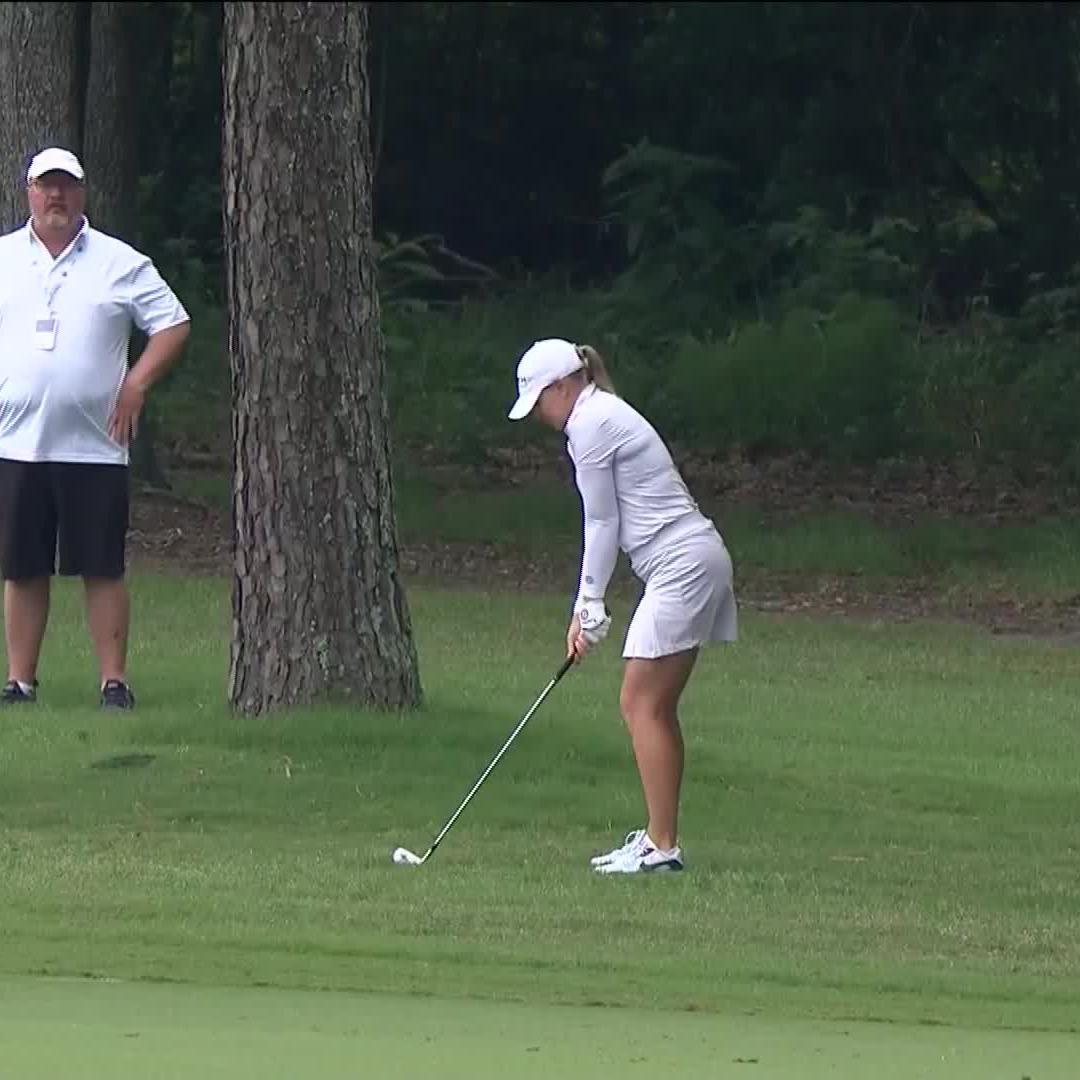 Excellent 🤌 Matilda Castren's aim is on point today The Chevron Championship.