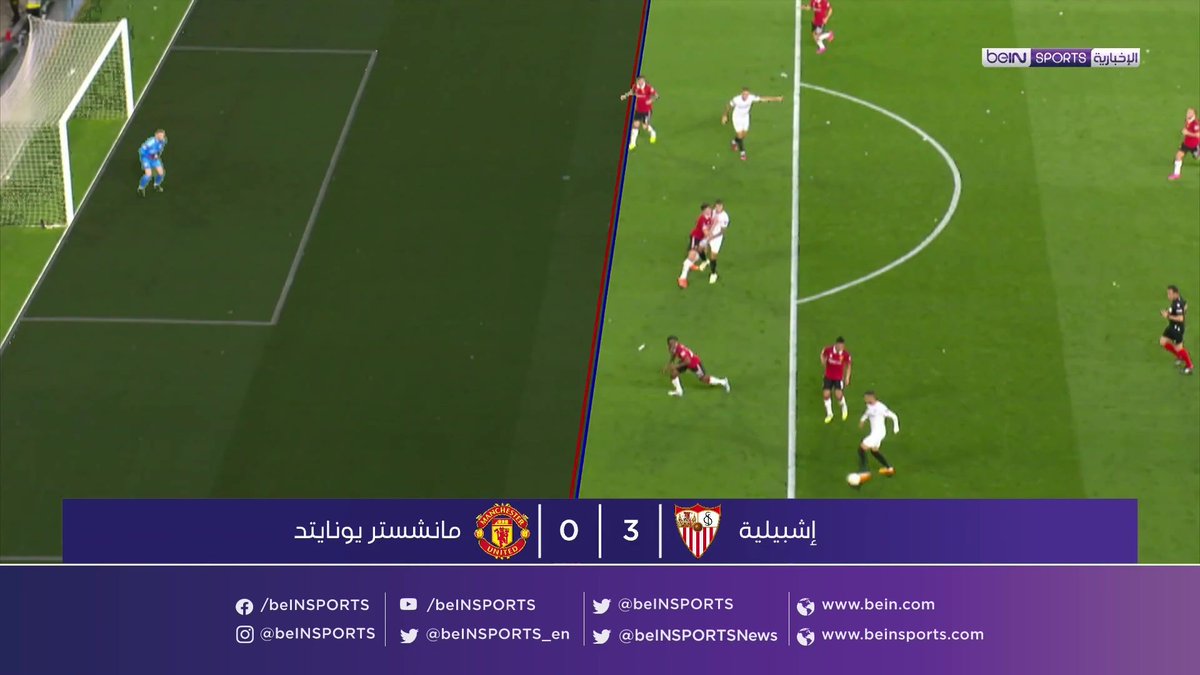 🎥 شـــاهد | إشبيلية يبلغ نصف نهائي الدوري الأوروبي بفوزه الكبير و الكاسح إيابا على ضيفه مانشستر يونايتد بثلاثيـة نظيفة المواجهة شهدت تألق الدولي المغربي يوسف النصيري بإحرازه ثنائية ليمضي بفريقه لمواجهة يوفنتوس في الدور ما قبل النهائي 🎙️ تقرير | يوسف سهيلي
