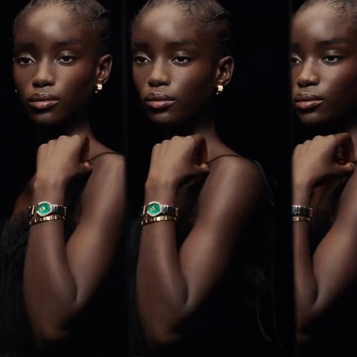 The grace and precision of #DiorJoaillerie and #DiorHorlogerie is realized in the new #GemDior collection by Victoire de Castellane. Tap on the card for a range of pieces including rings, bracelets, and watches, with organic designs that feature gold rectangular slivers.